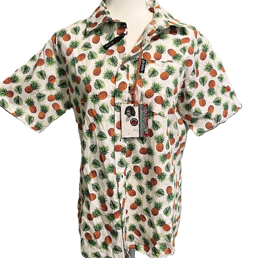 NWT Kai-VeiKau Tropical Button Up Shirt, L